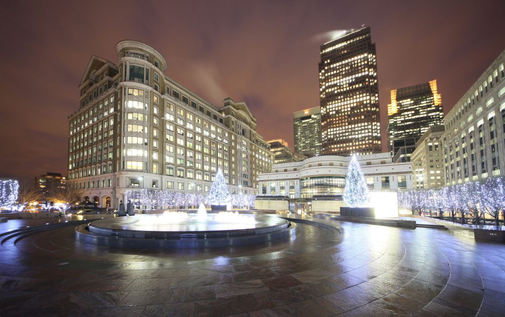 christmas in canary wharf